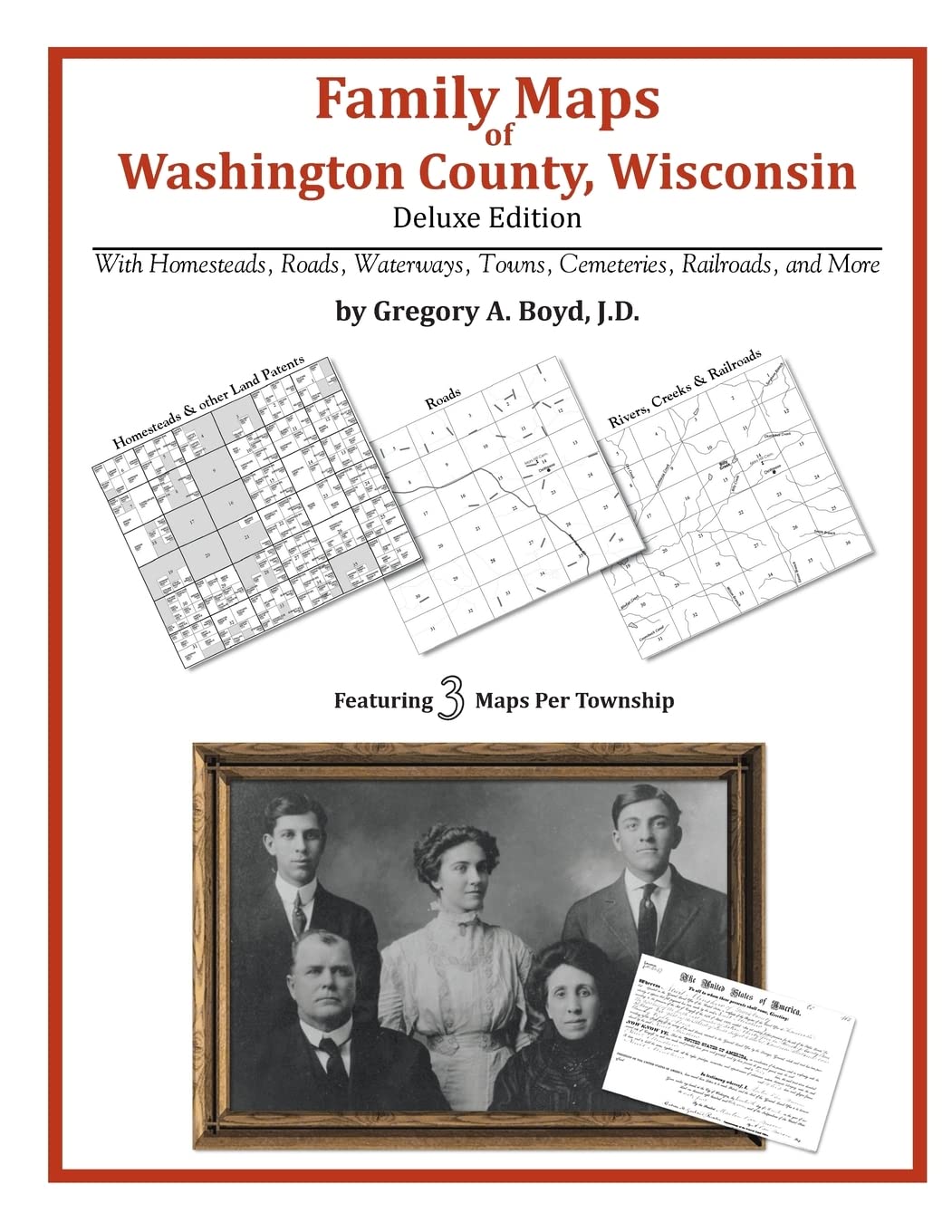 Family Maps of Washington County, Wisconsin,Used