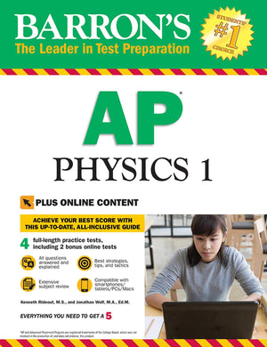 AP Physics 1 with Online Tests (Barron's AP Physics 1 and 2),Used