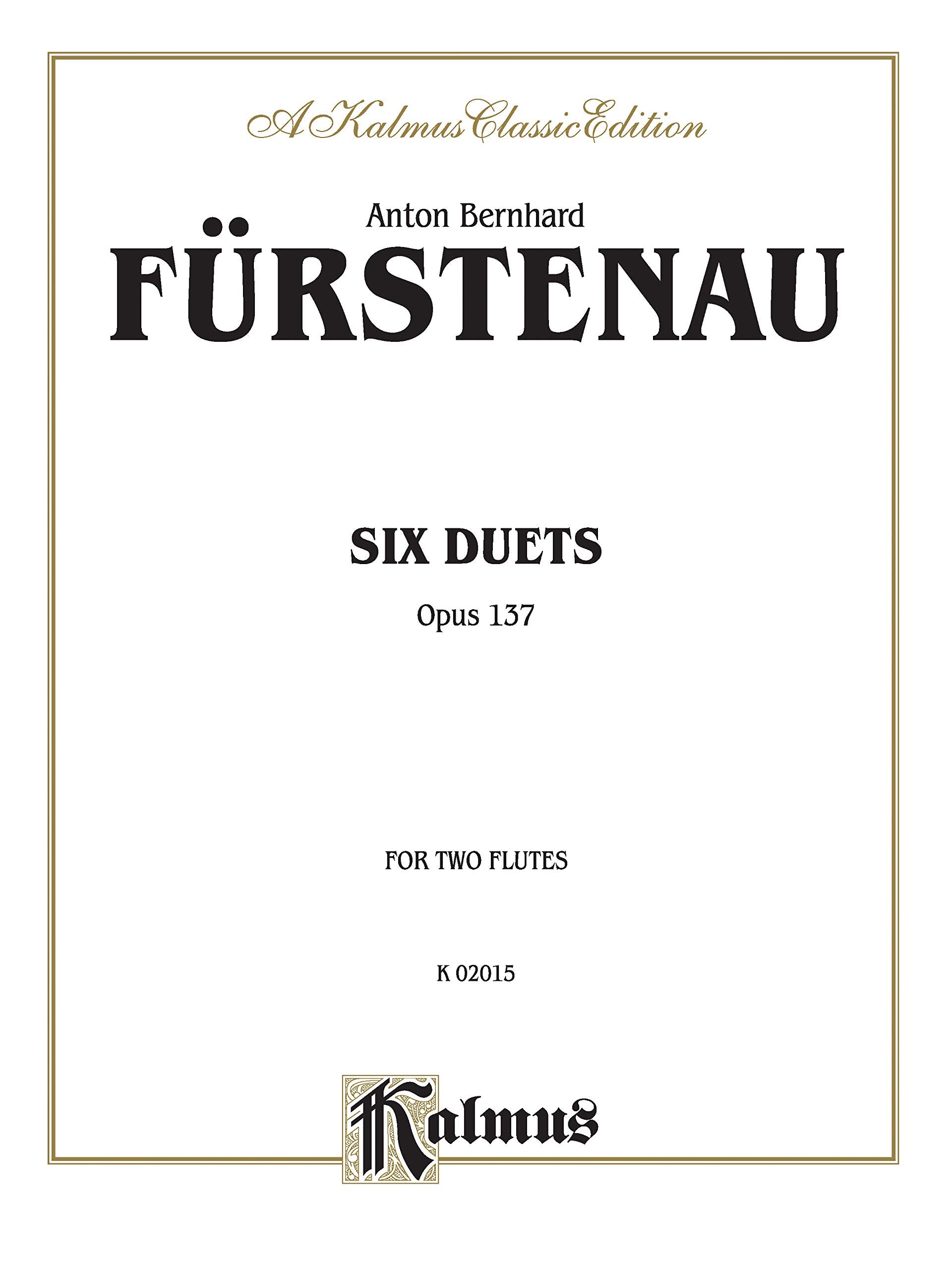 Six Duets, Op. 137 (Kalmus Edition),Used
