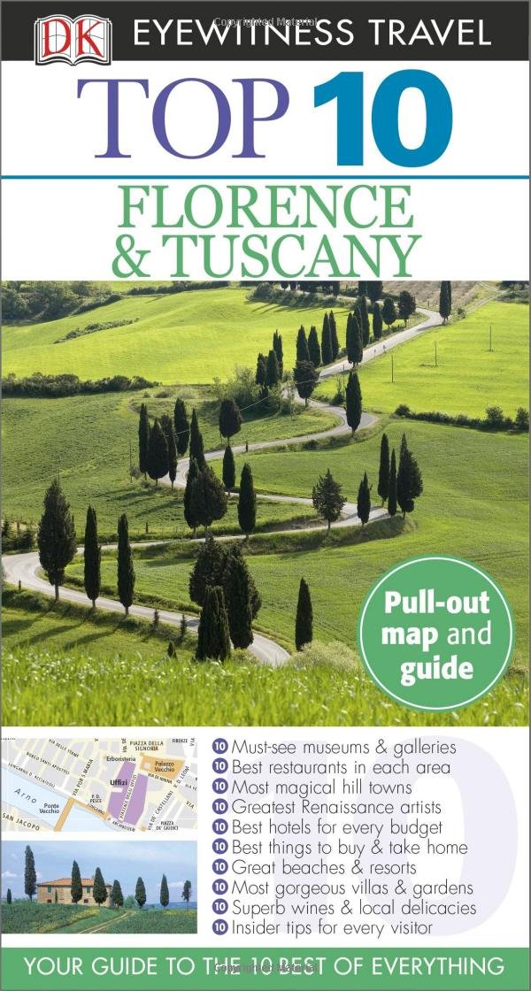 Dk Eyewitness Top 10 Florence & Tuscany (Dk Eyewitness Top 10 Travel Guides),Used
