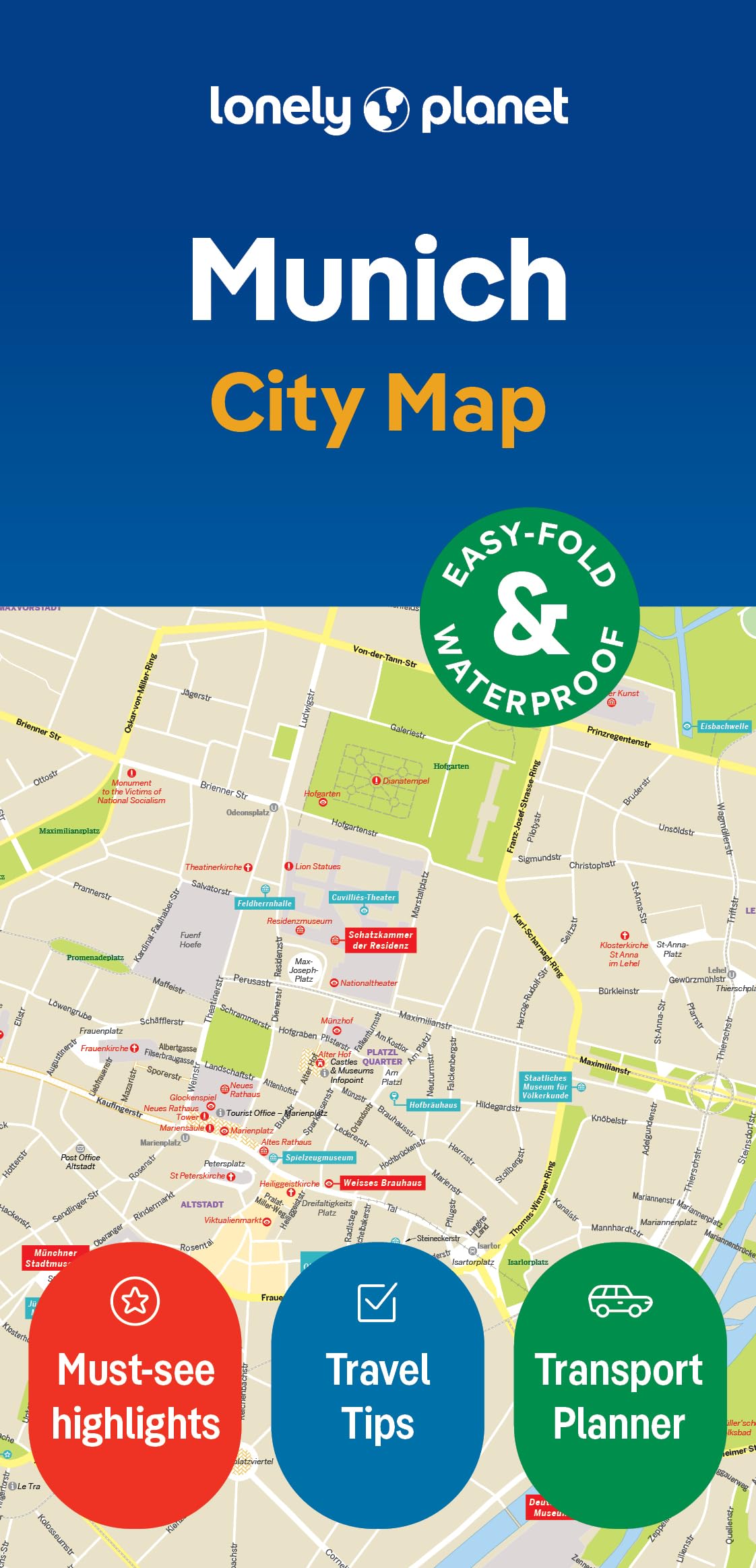 Lonely Planet Munich City Map,New