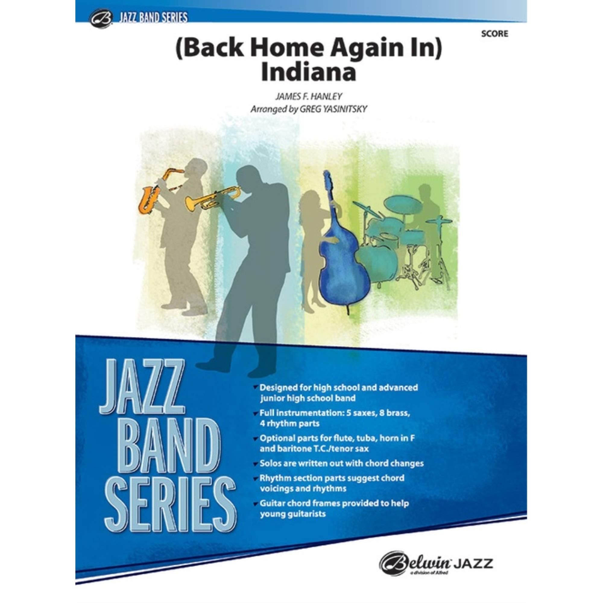 (Back Home Again In) Indiana: Conductor Score (Jazz Band Series),Used