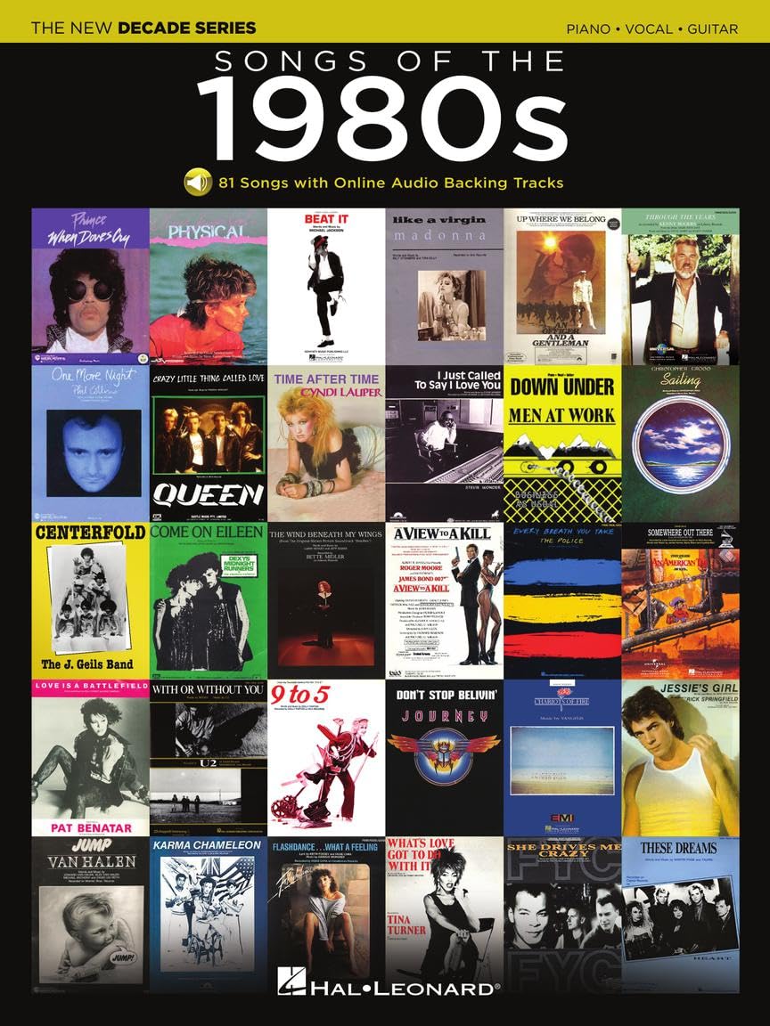 Songs of the 1980s  The New Decade Series with Online Backing Tracks  Piano Vocal Guitar Songbook  Over 80 Iconic Hits with She,Used