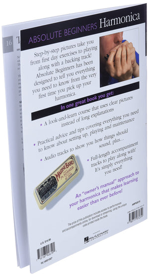 Absolute Beginners  Harmonica Sheet Music Songbook  Learn to Play Harmonica for Beginners  Book with Online Audio  StepbyStep,Used