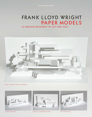 Frank Lloyd Wright Paper Models: 14 Kirigami Buildings to Cut and Fold (paper folding, origami),Used