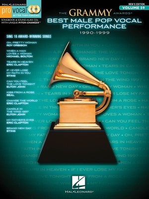The Grammy Awards Best Male Pop Vocal Performance 19901999: Pro Vocal Men'S Edition Volume 59 (Hal Leonard Pro Vocal),Used