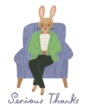 Love Muchly Greeting Cards: Thank You  Serious Thanks (Pack Of 6)