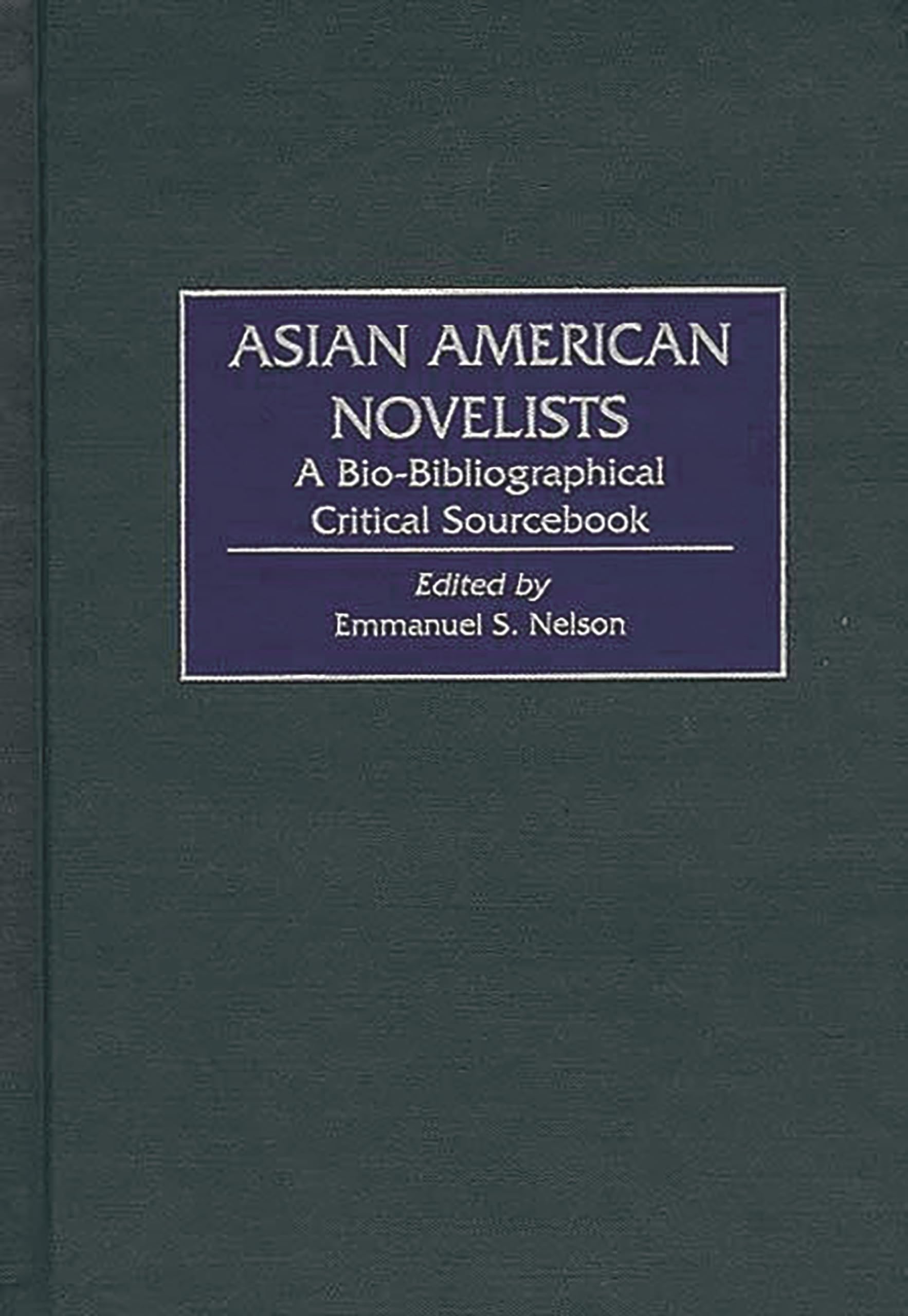 Asian American Novelists: A BioBibliographical Critical Sourcebook,Used