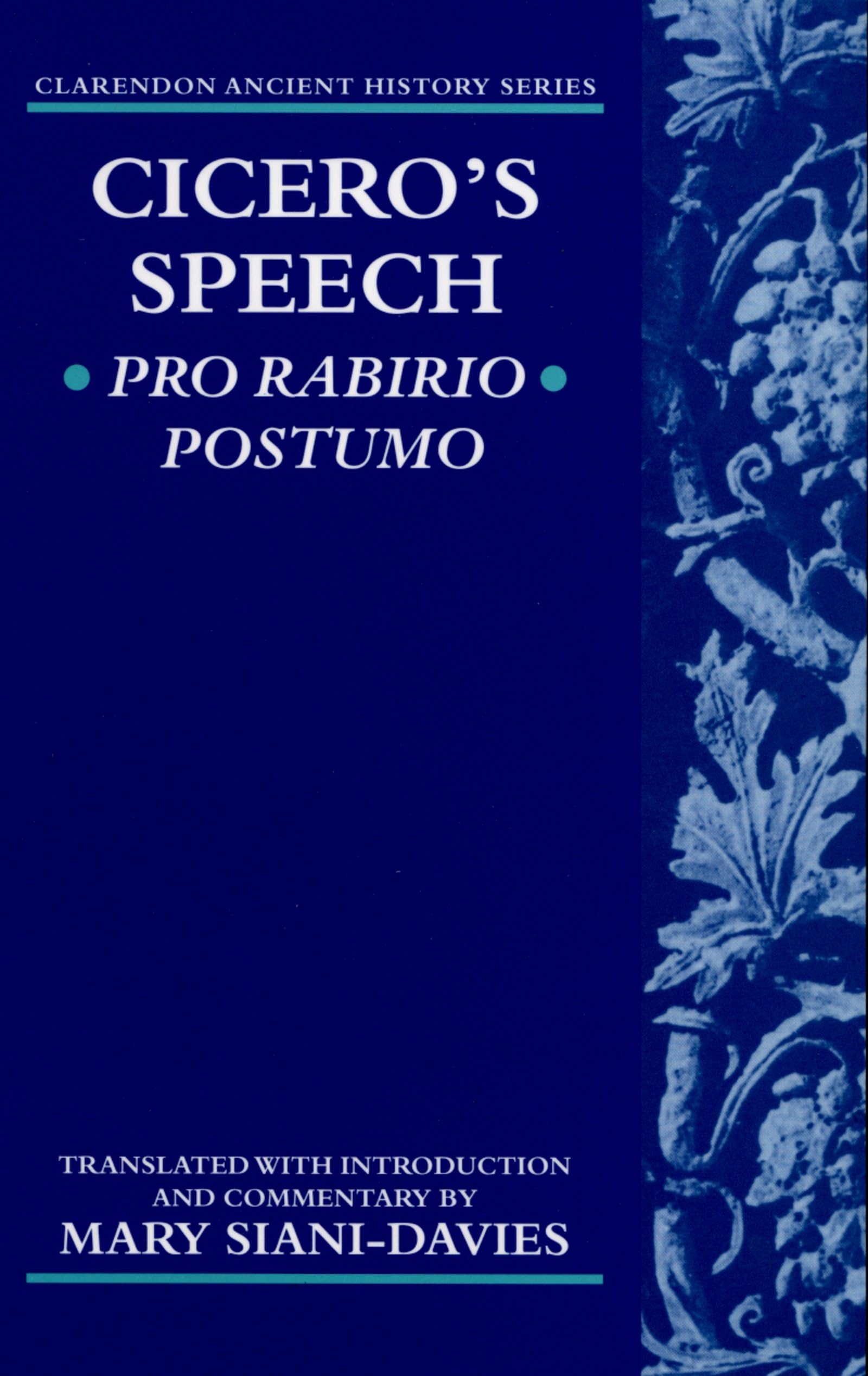 Pro Rabirio Postumo (Clarendon Ancient History Series),Used