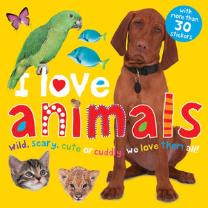 I Love Animals Sticker Book