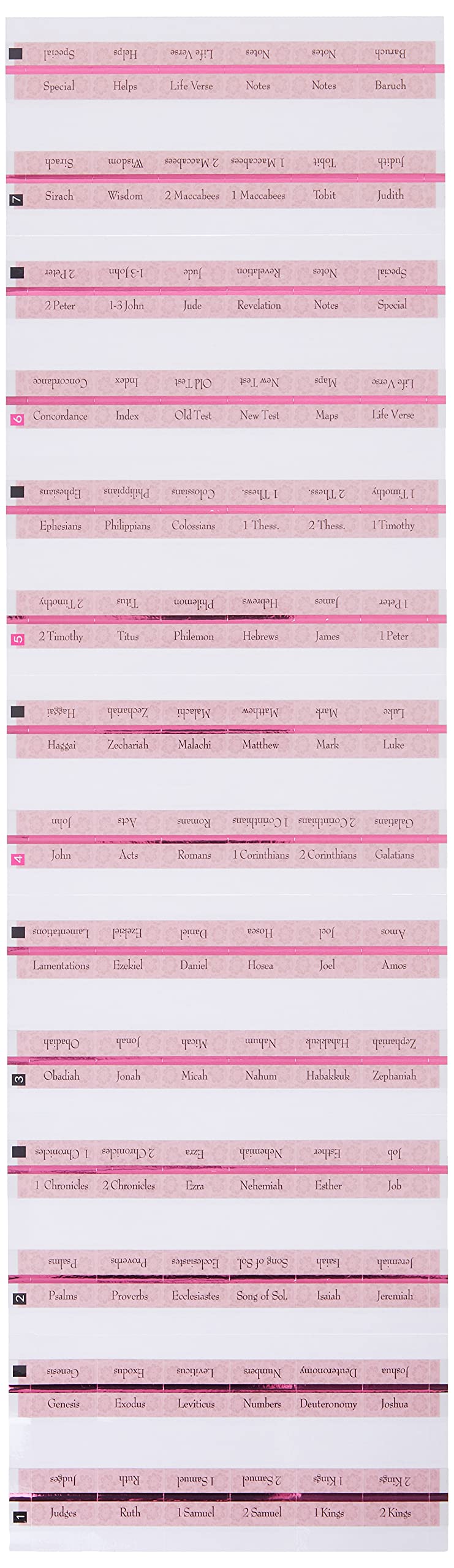 Majestic Rose Nouveau Bible Tabs (Majestic Bible)