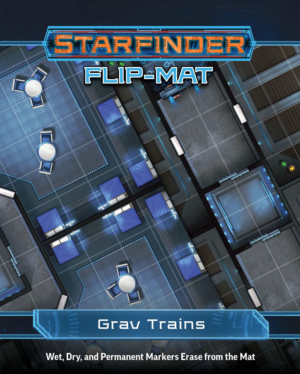 Starfinder FlipMat: Grav Trains,Used