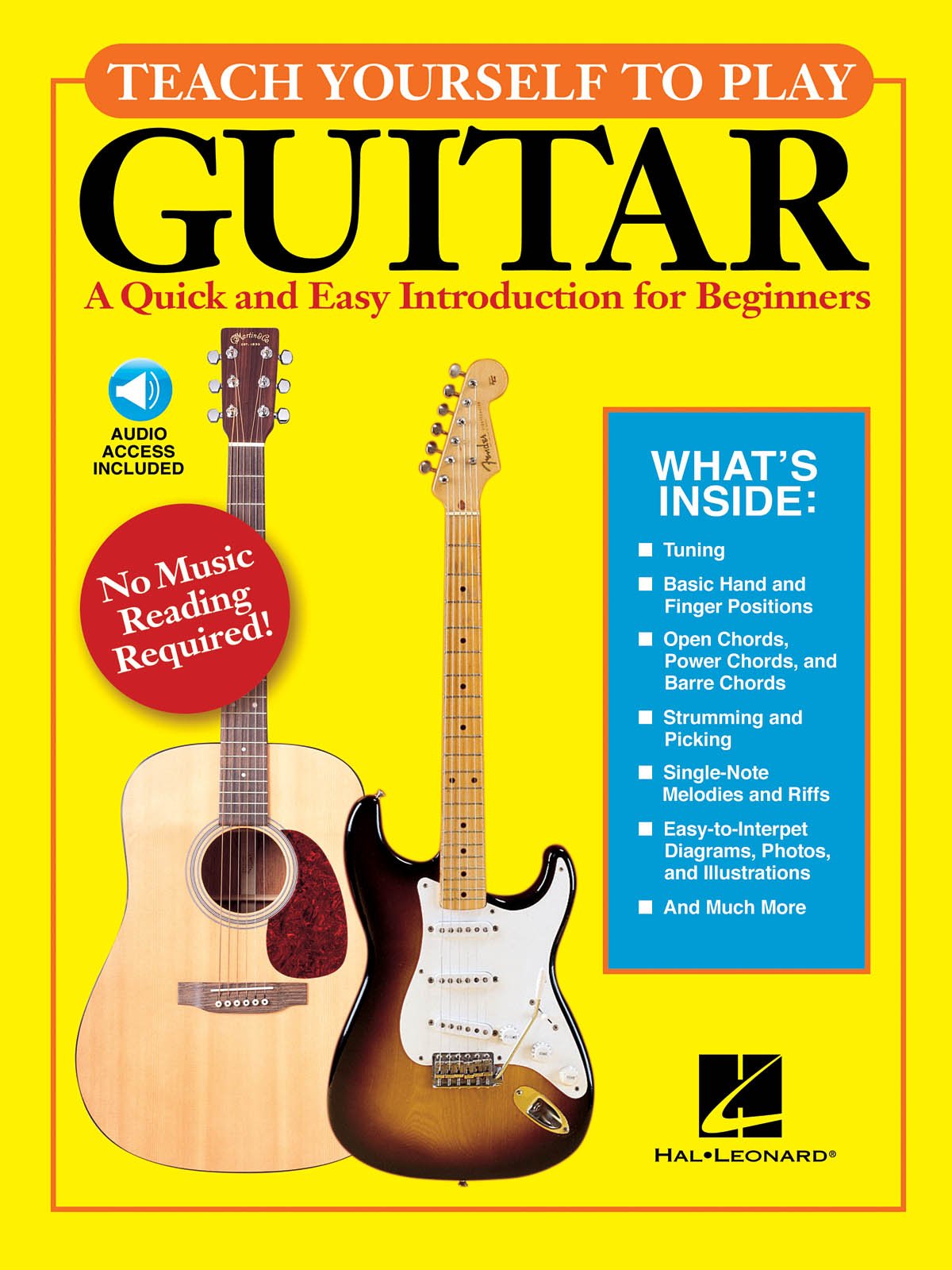 Teach Yourself to Play Guitar A Quick and Easy Introduction for Beginners Book/Online Audio,Used
