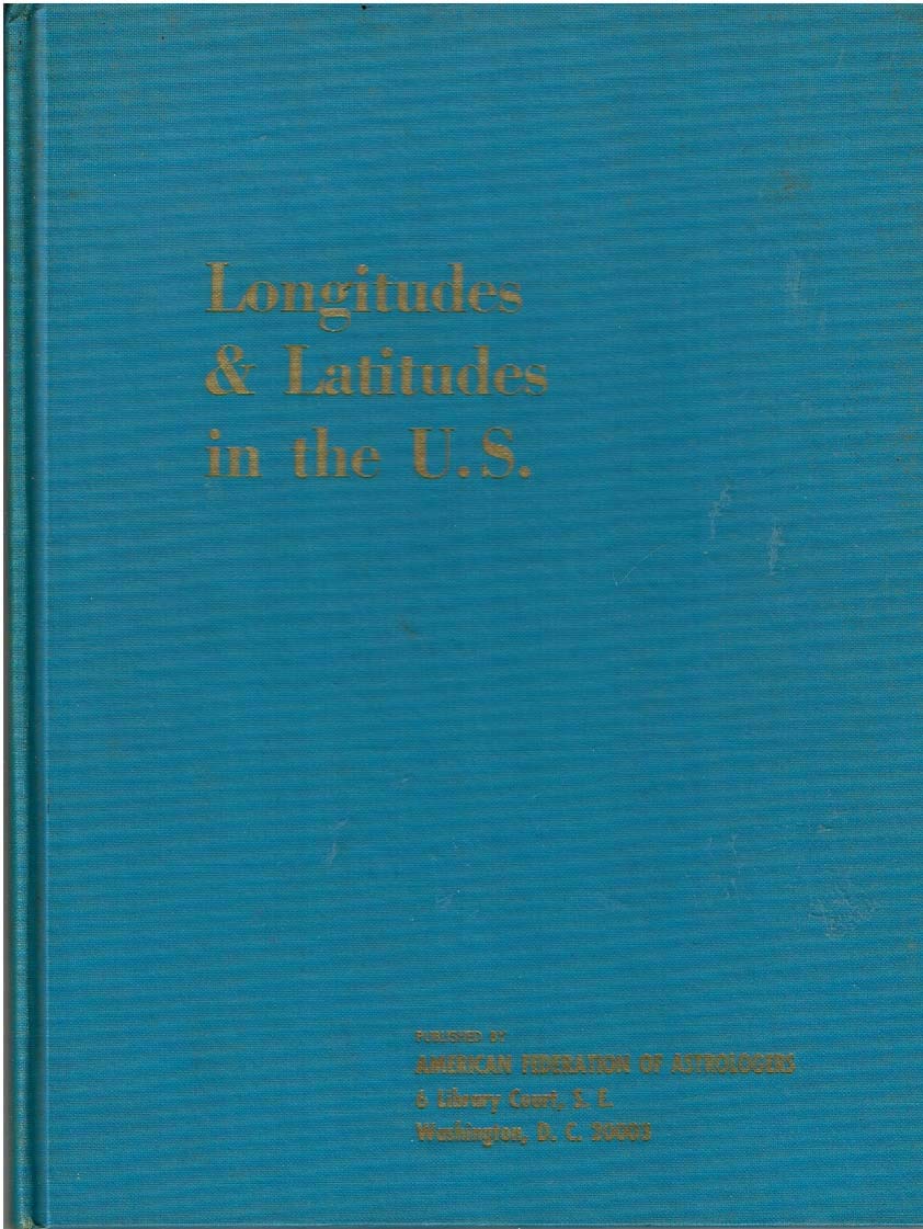 Longitudes And Latitudes In The United States,Used
