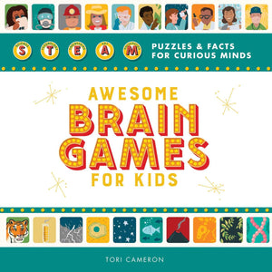 Awesome Brain Games for Kids: STEAM Puzzles and Facts for Curious Minds,Used