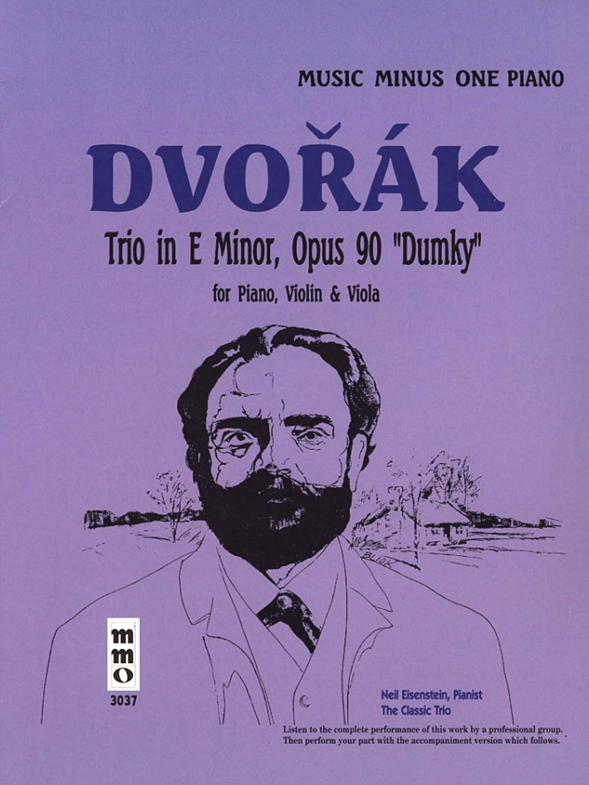 Music Minus One Piano: Dvorak Piano Trio in E Minor, op. 90,Used