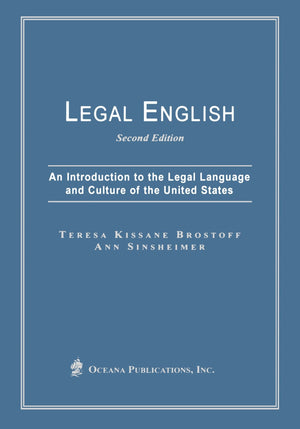 Legal English: An Introduction to the Legal Language and Culture of the United States,Used