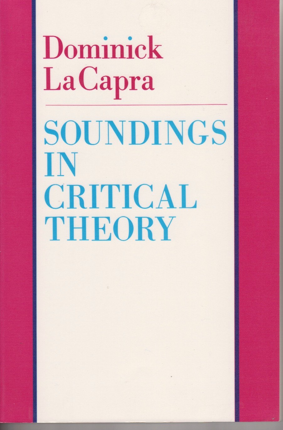Soundings In Critical Theory,New