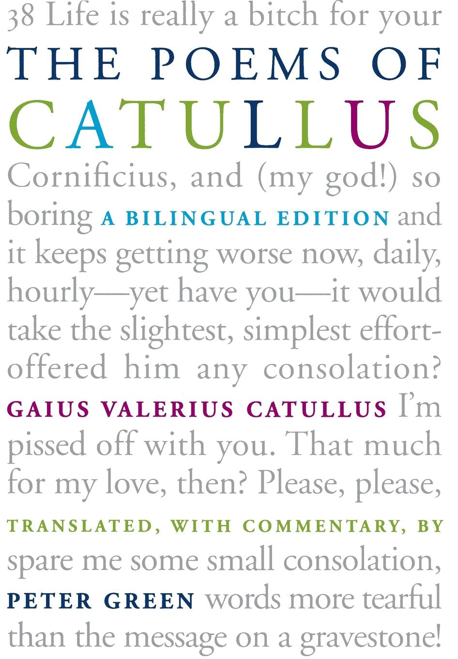 The Poems Of Catullus: A Bilingual Edition