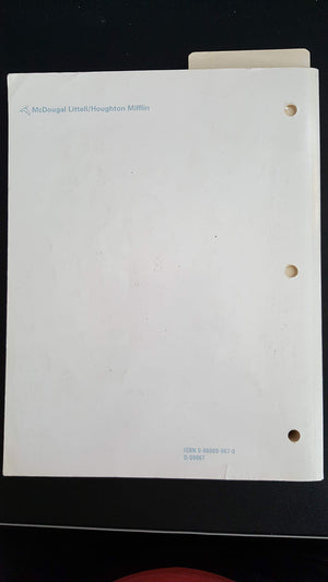 McDougal Littell Solutions Manual for Geometry for Enjoyment and Challenge, New Edition,Used