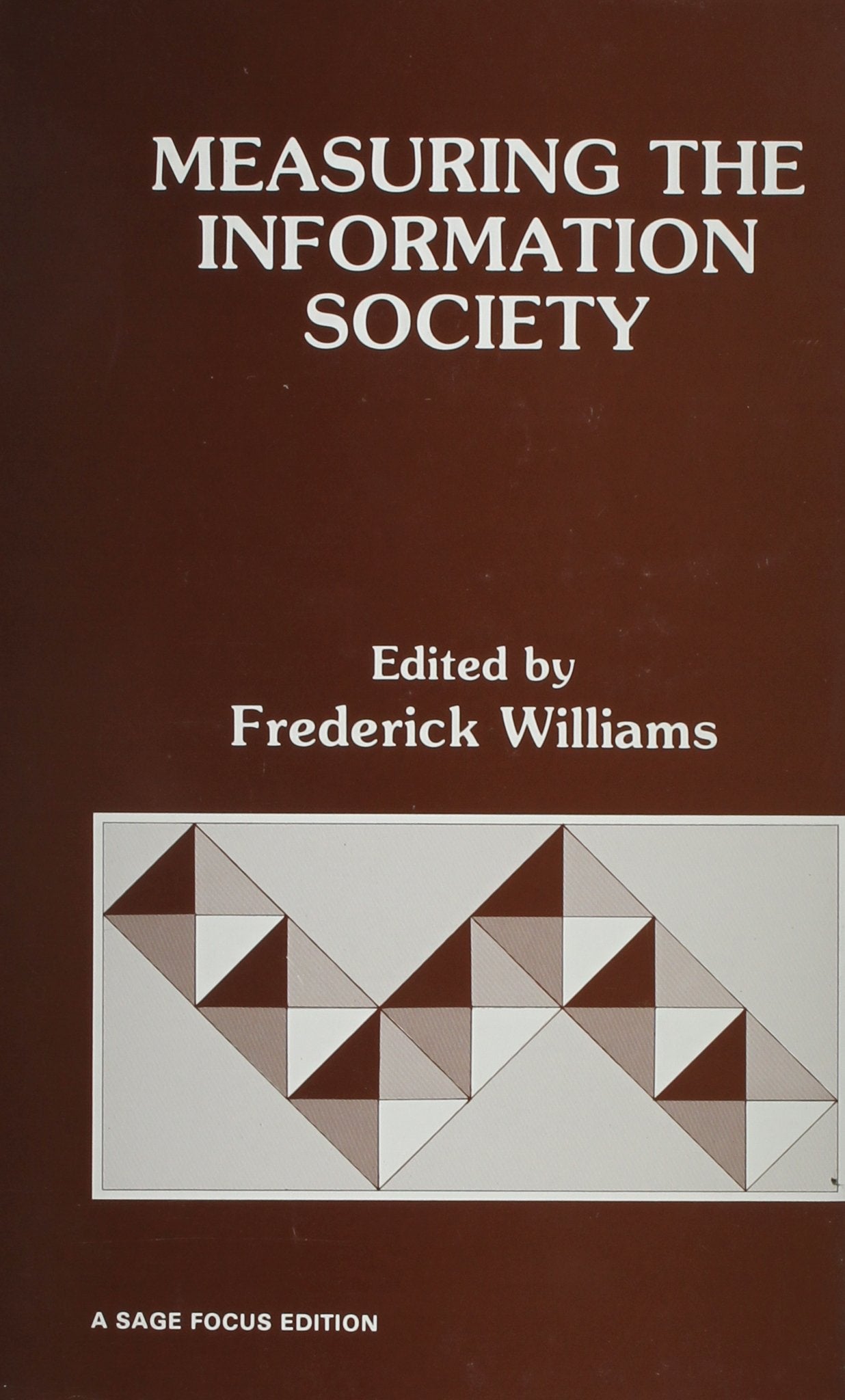 Measuring The Information Society (Sage Focus Editions),New