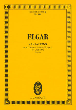 Variations on an Original Theme (Enigma) for Orchestra, Op. 36 (Eulenburg Edition, No. 884),Used