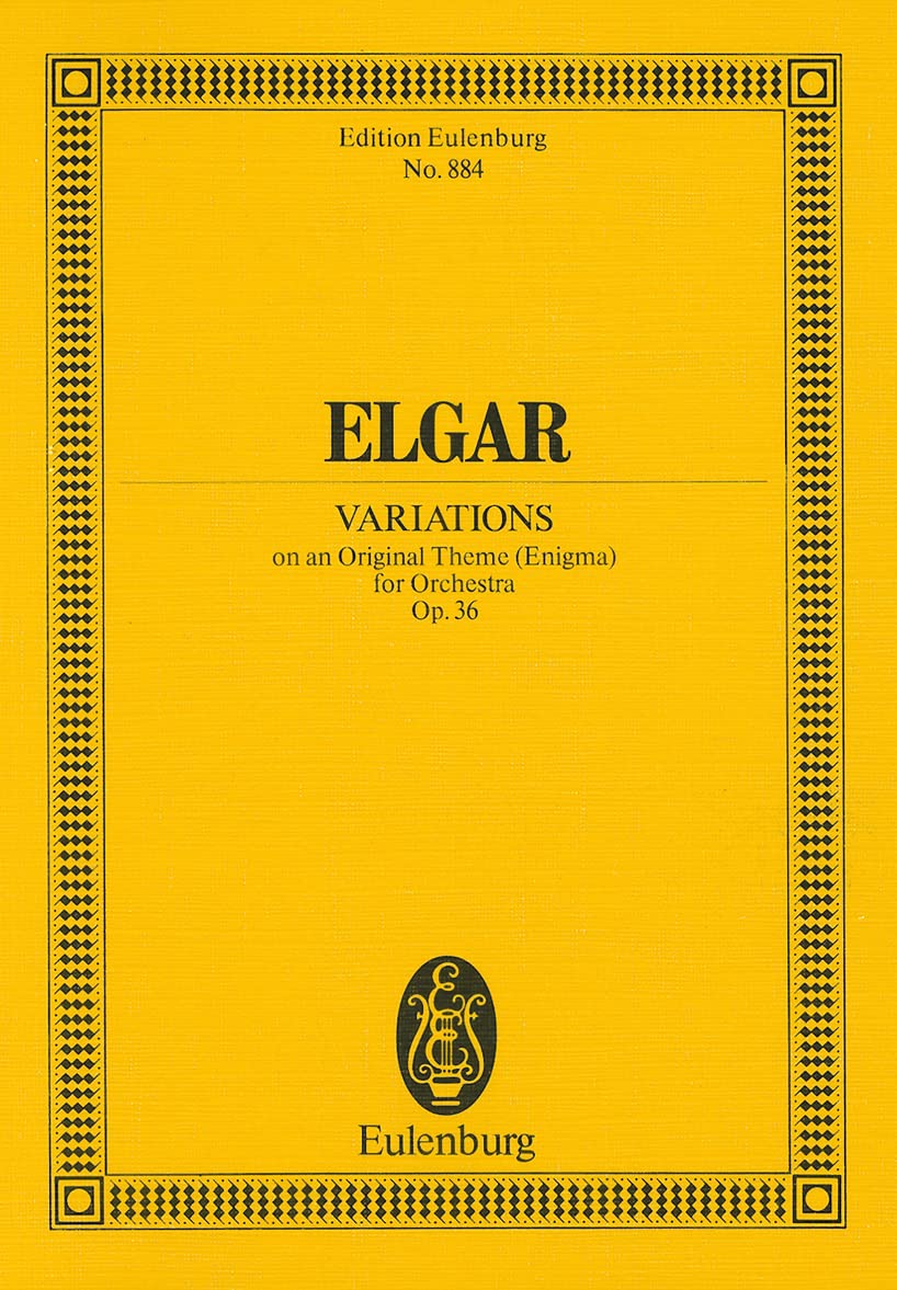 Variations on an Original Theme (Enigma) for Orchestra, Op. 36 (Eulenburg Edition, No. 884),Used