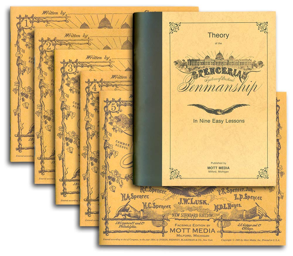 Spencerian Cursive Copybook Set Plus Theory,New