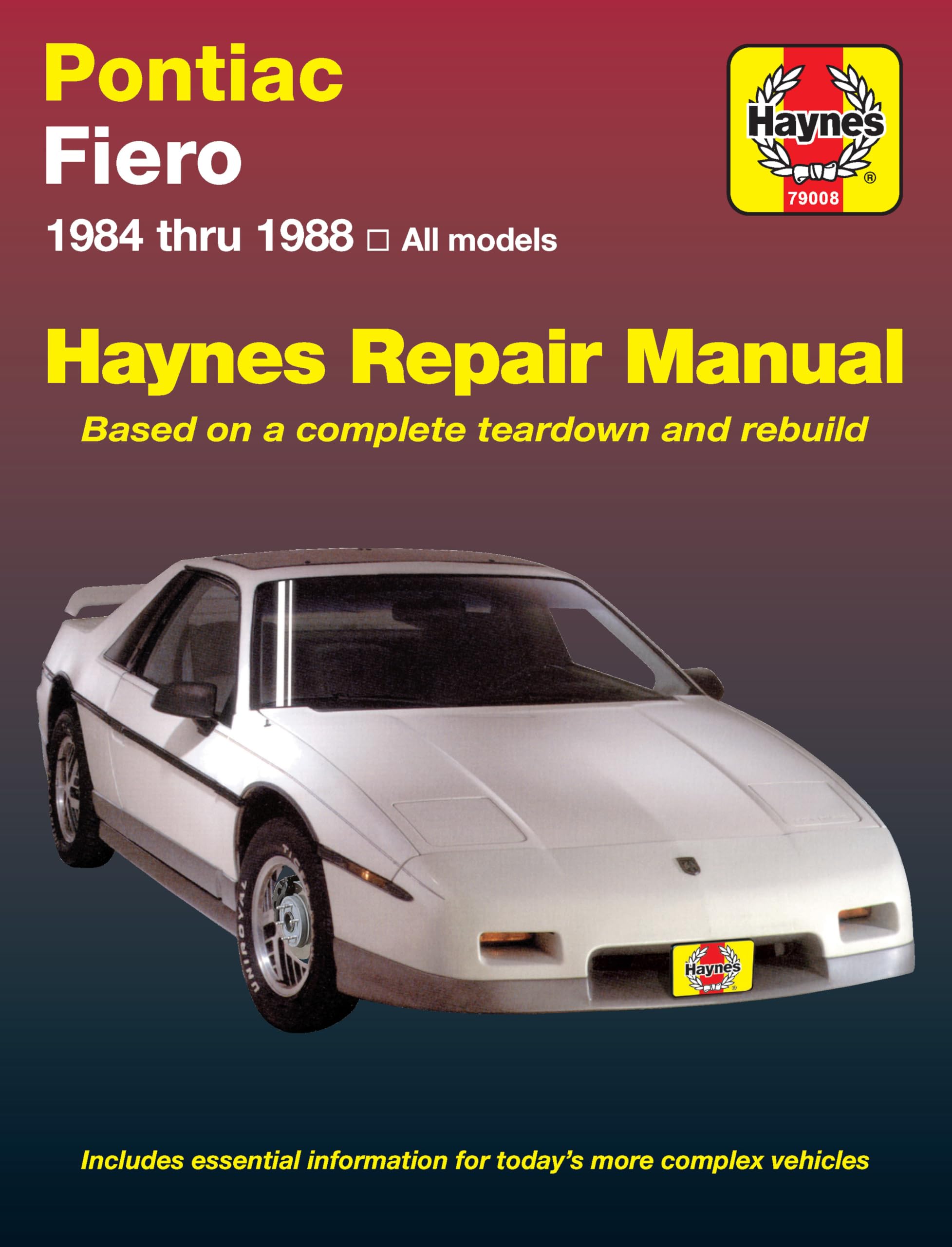 Pontiac Fiero (19841988) Haynes Repair Manual (USA) (Paperback),Used