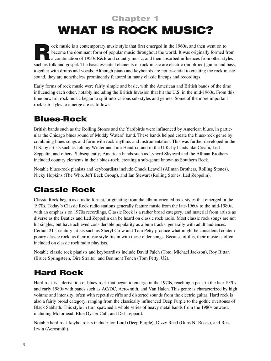 Beginning Rock Keyboard Book/Online Audio (Hal Leonard Keyboard Style),New