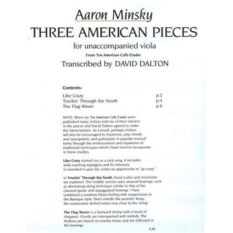Three American Pieces,Used