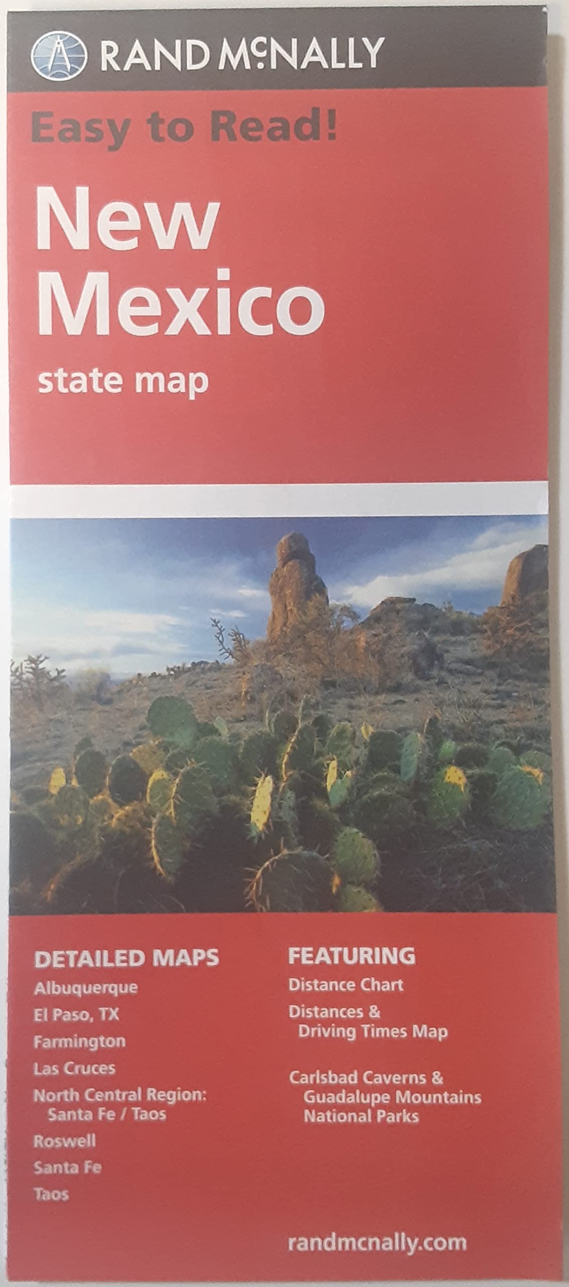 Easy To Read: New Mexico State Map,New