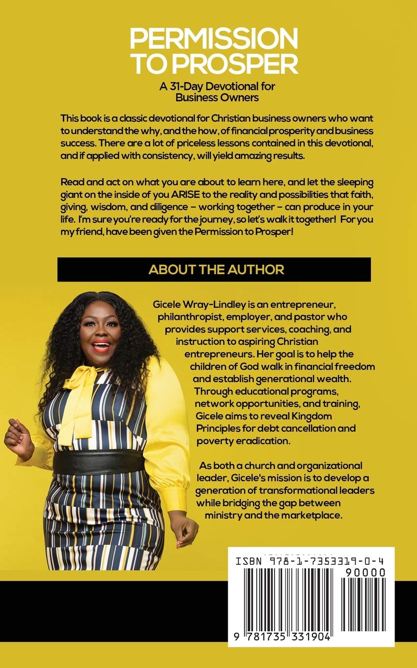 PERMISSION TO PROSPER: A 31Day Devotional for Business Owners,Used