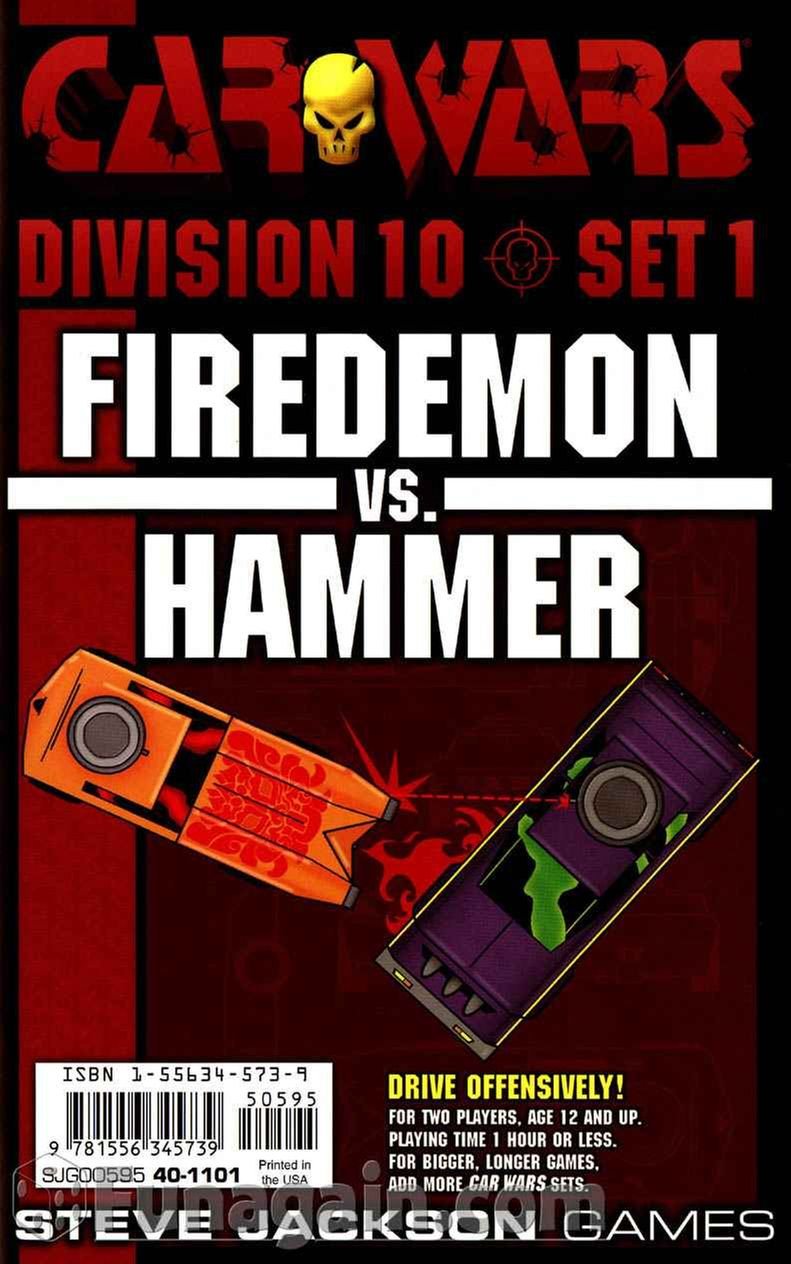 Car Wars Division 10 Set 1: Firedemon Vs. Hammer,Used