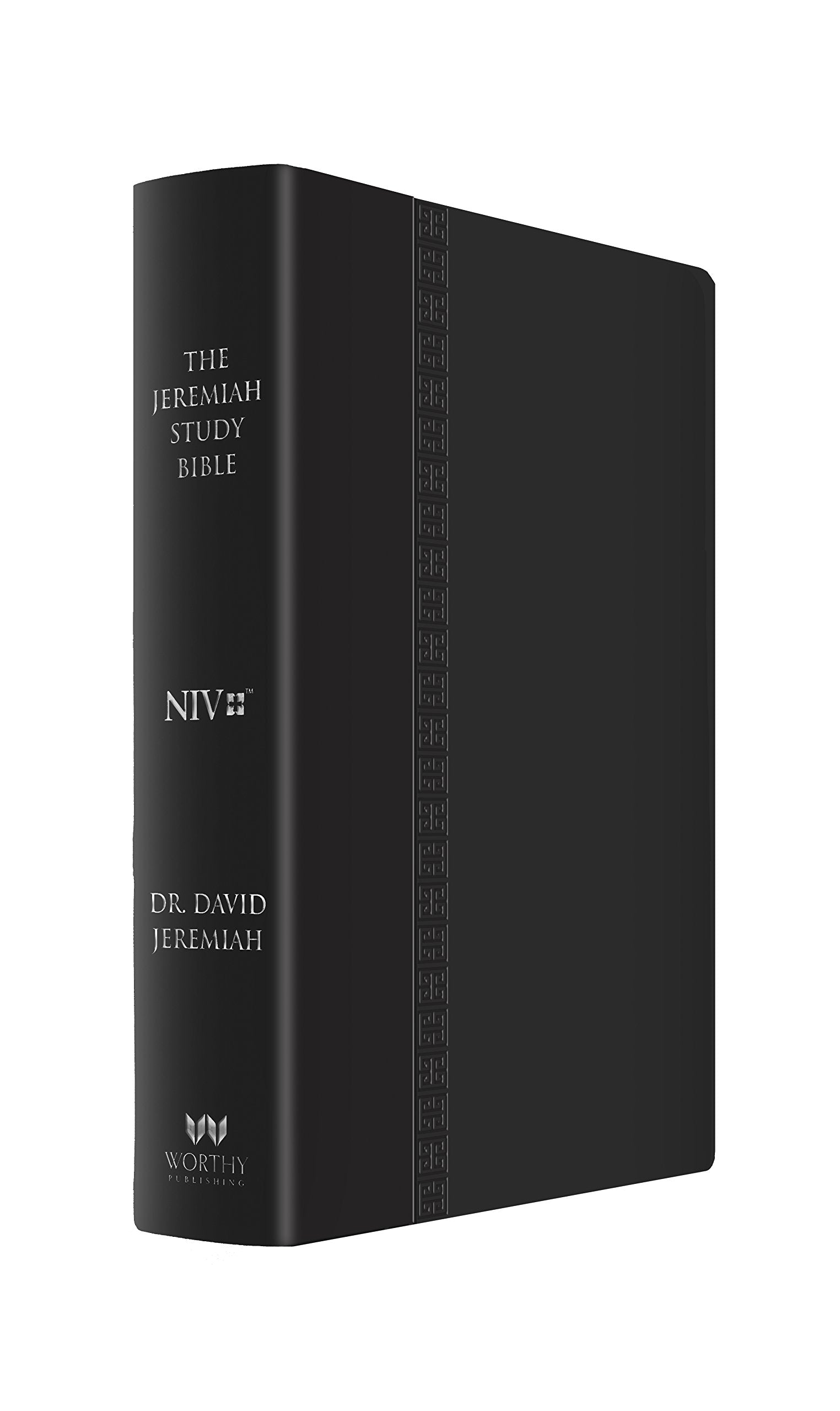 The Jeremiah Study Bible, NIV (Large Print, Black W/ Burnished Edges) Leatherluxe W/Thumb index: What It Says. What It Means. Wh,Used
