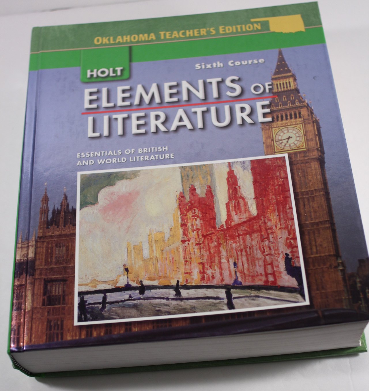 Holt Elements Literature, 6th Course: Essentials British World Literature, Annotated Teacher's Edition,Used