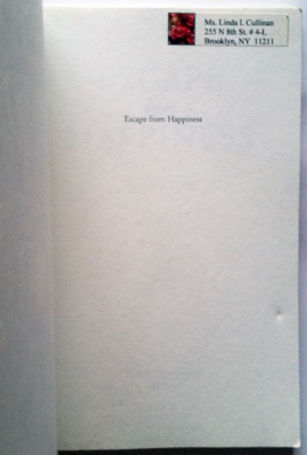 Escape from Happiness,Used