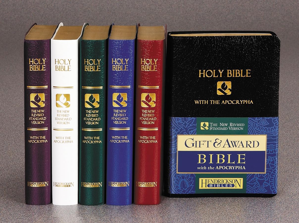 NRSV Gift & Award Bible with the Apocrypha (Imitation Leather, White),Used