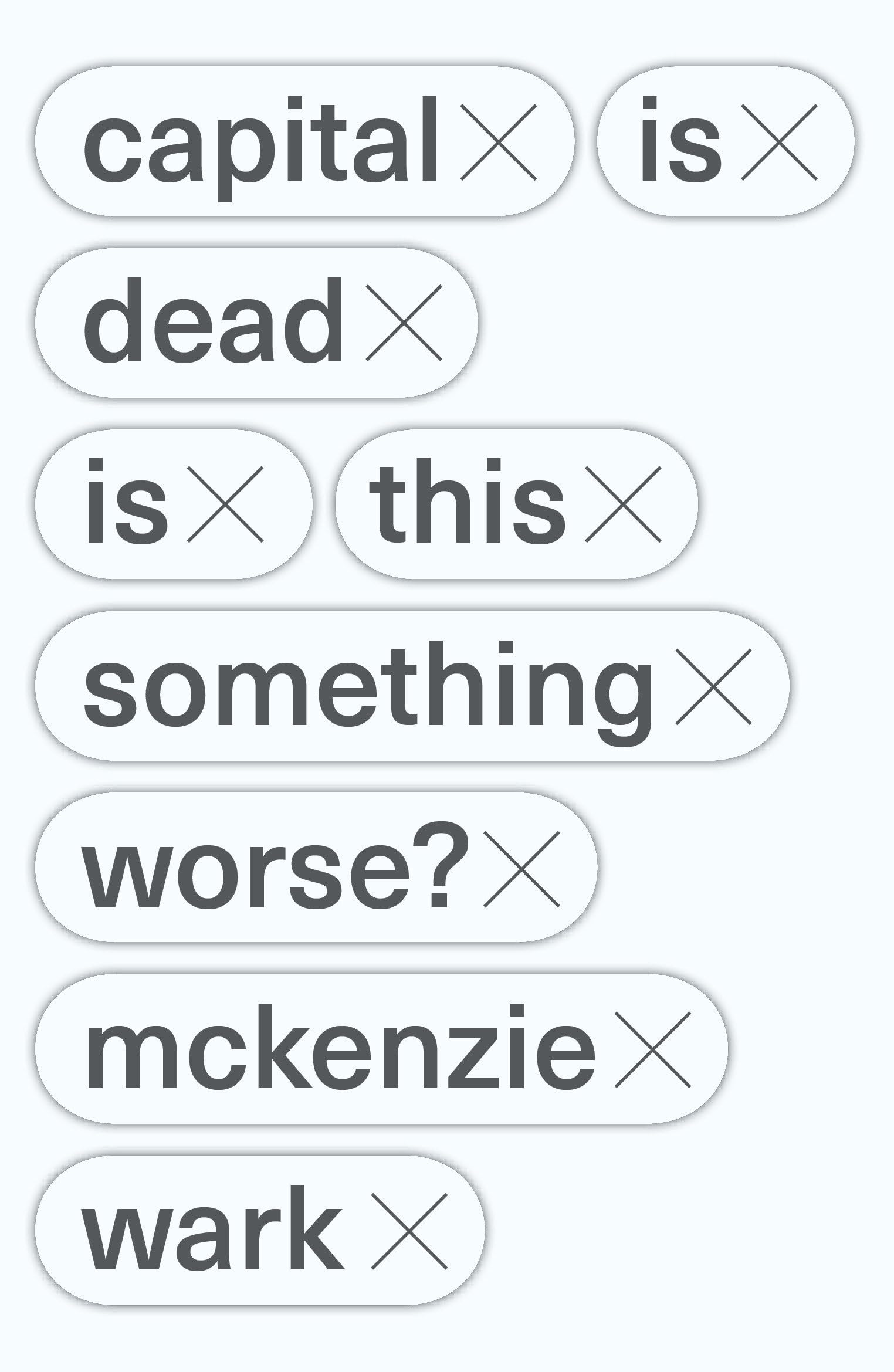 Capital Is Dead: Is This Something Worse?,Used