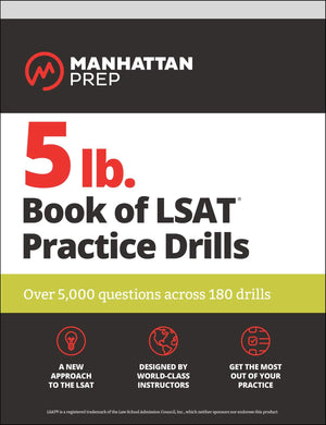 5 lb. Book of LSAT Practice Drills: Over 5,000 questions across 180 drills (Manhattan Prep 5 lb),Used