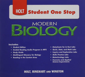 Holt Student One Stop: Modern Biology,Used