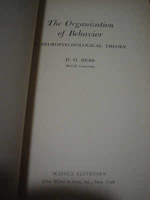The Organization of Behavior,Used