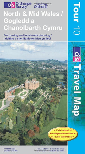 North and Mid Wales (Tour Maps) OS,Used