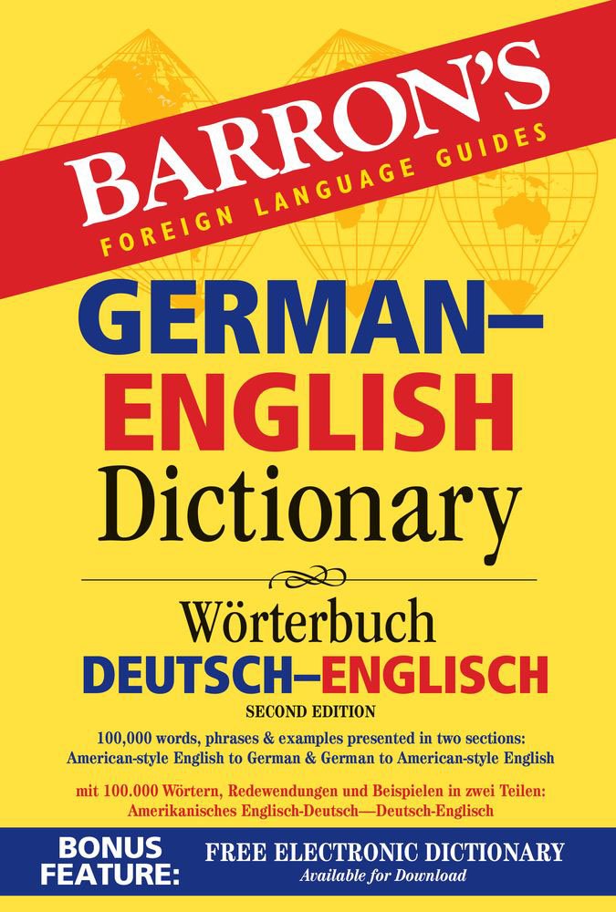 Barron's GermanEnglish Dictionary: Worterbuch DeutschEnglisch (Barron's Foreign Language Guides),Used