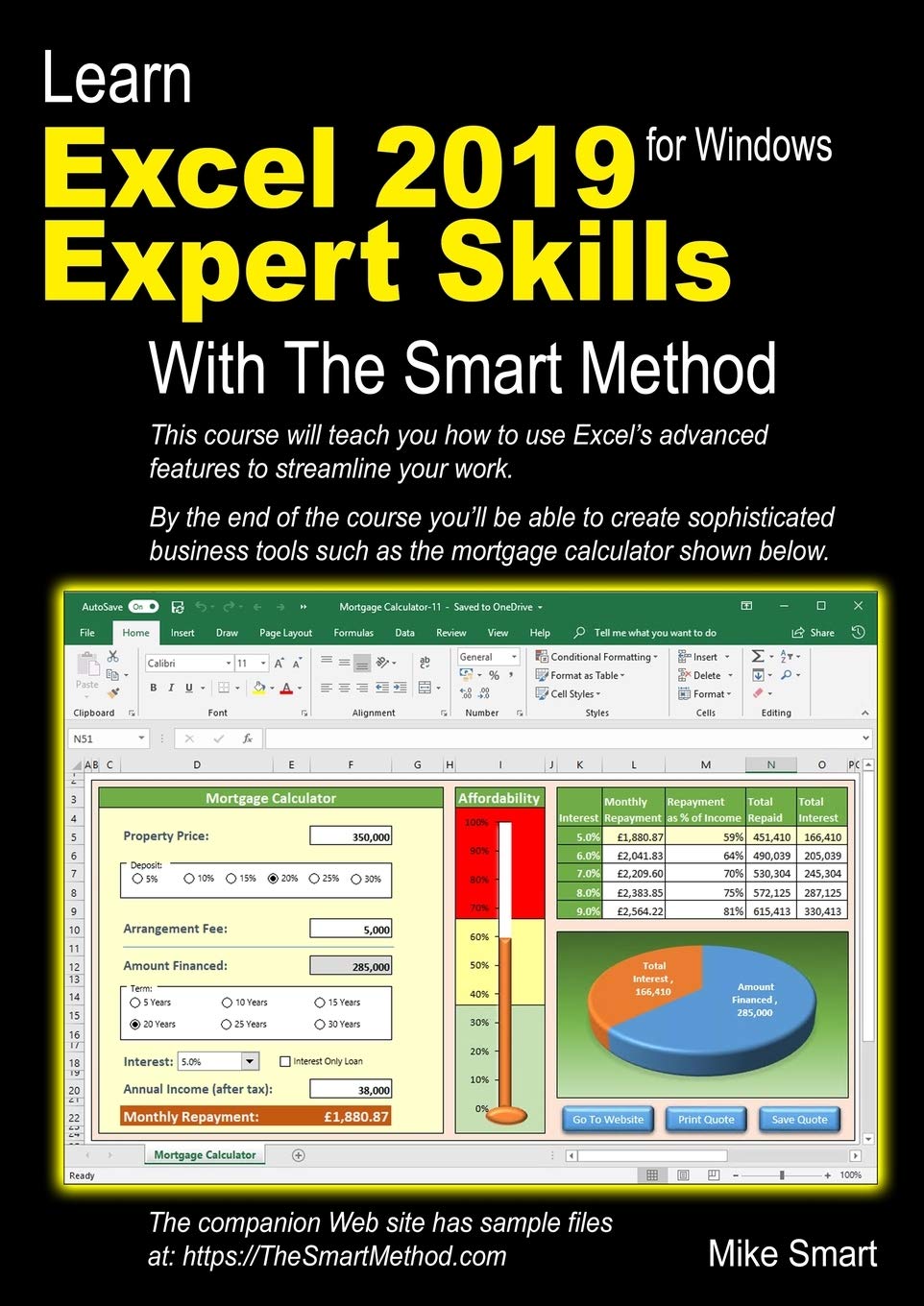 Learn Excel 2019 Expert Skills with The Smart Method: Tutorial teaching Advanced Skills including Power Pivot,Used