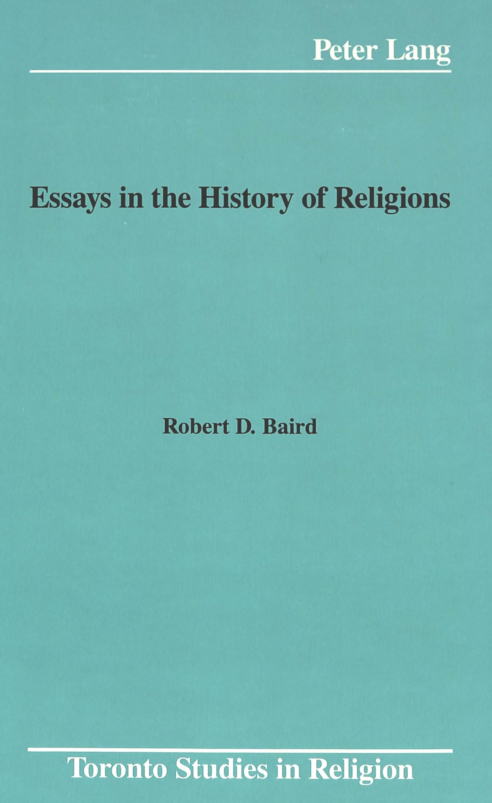 Essays in the History of Religions (Toronto Studies in Religion),Used