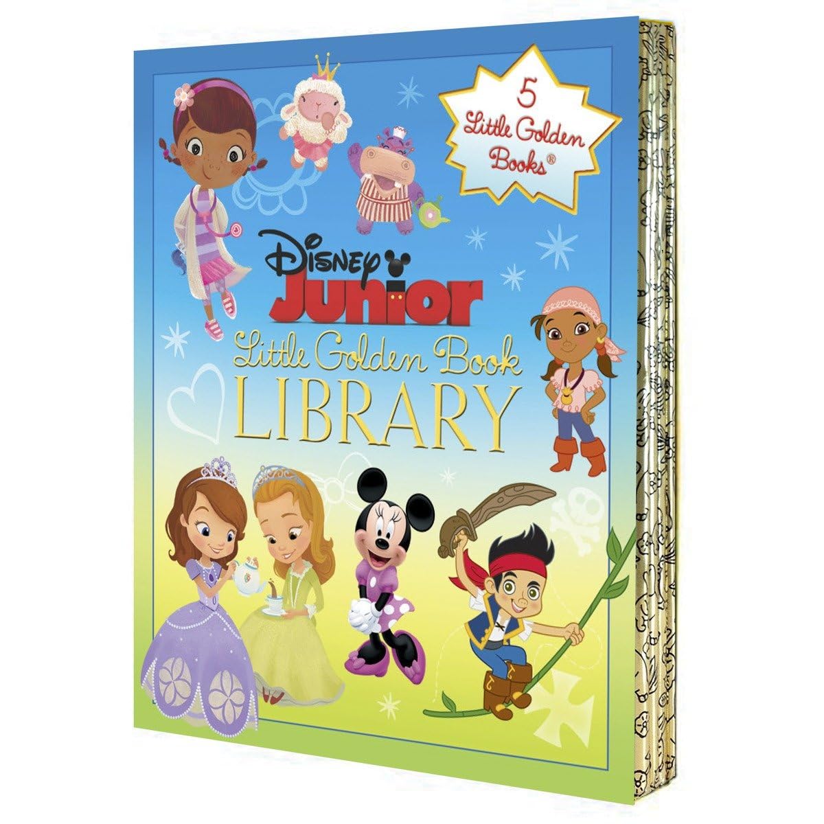 Disney Junior Little Golden Book Library (Disney Junior): Doc McStuffins; Sofia the First; Minnie Mouse Bowtique; Jake and the ,Used