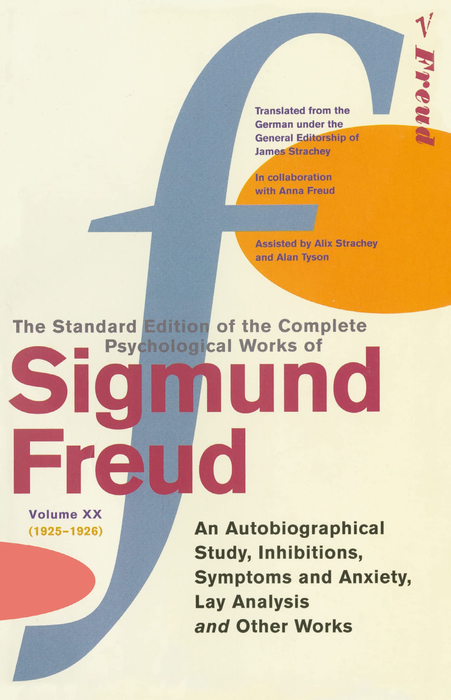 The Complete Psychological Works of Sigmund Freud Vol.20,Used