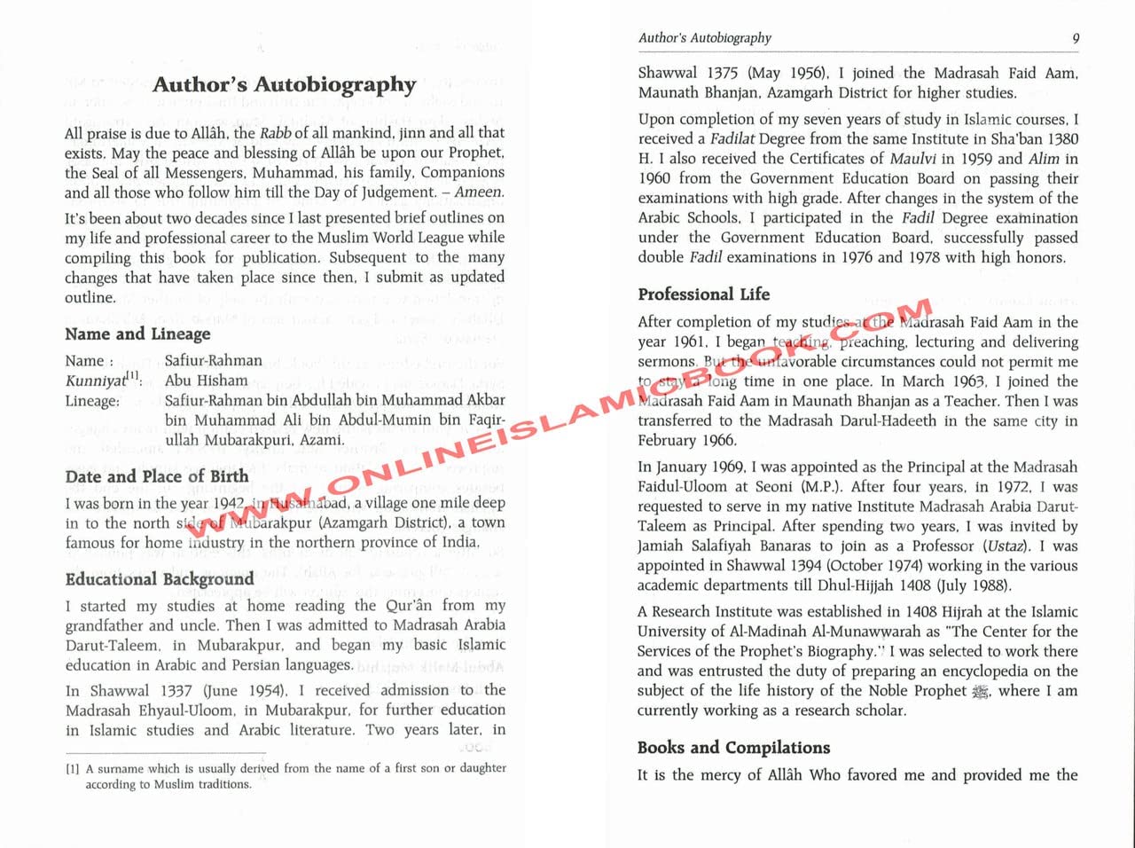 ArRaheeq AlMakhtum (The Sealed Nectar): Biography of the Prophet,Used