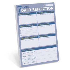 7 Habits Daily Reflection Notepad: Prioritize And Execute Each Day With Purpose